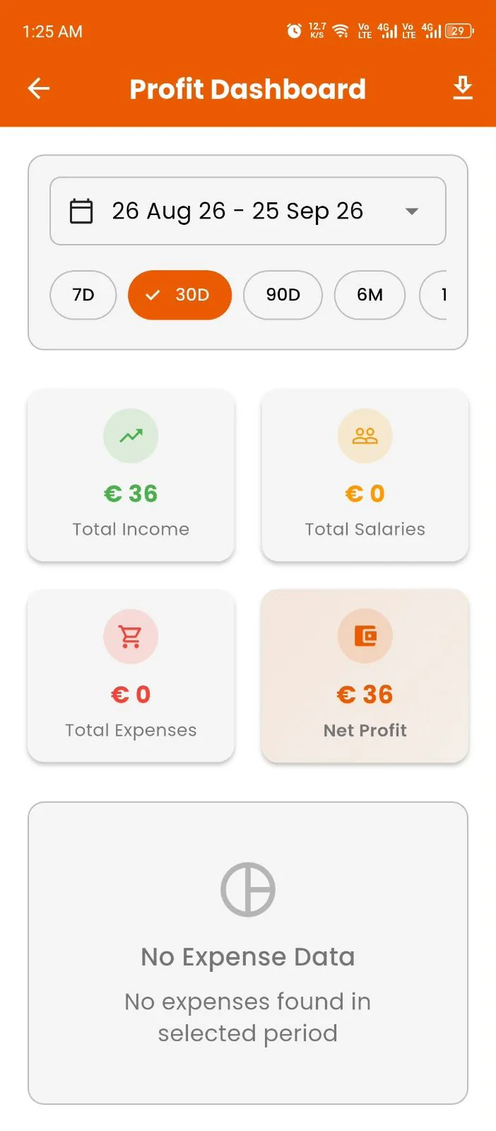 Admin App — Profit