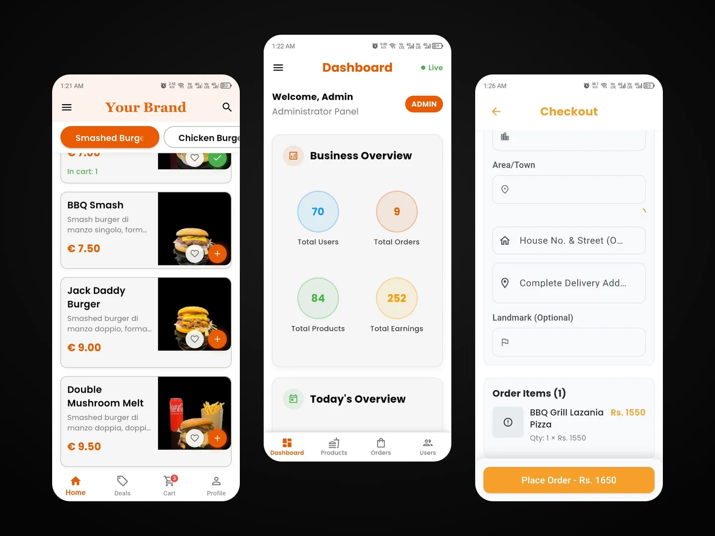 Food Ordering & Delivery System